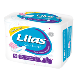 Lilas Serviettes Clip Super Micro-Aérée B/9 | BigPara Tunisie