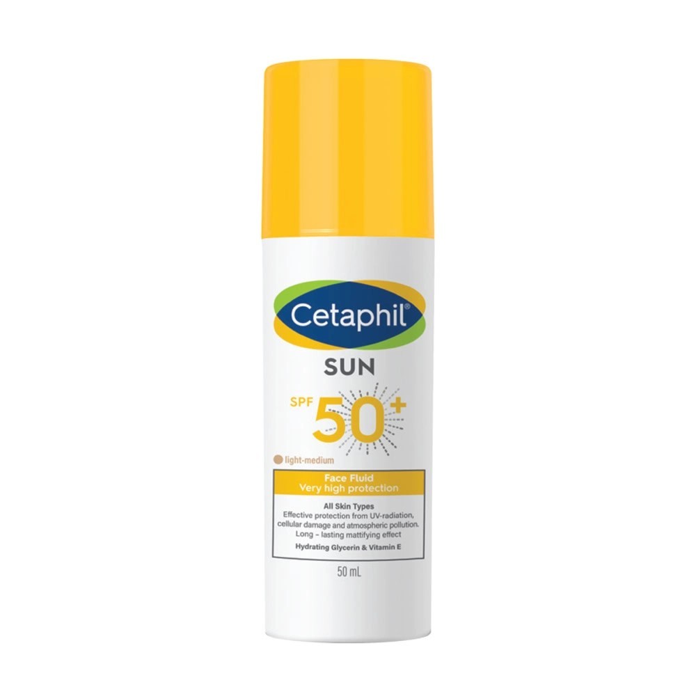 Cetaphil Sun Face Fluid Teinte Light Medium SPF50+ 50ml | BigPara Tunisie