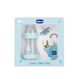 🎁 Chicco – Coffret Lovely Baby Boy (3 Articles) | BigPara Tunisie