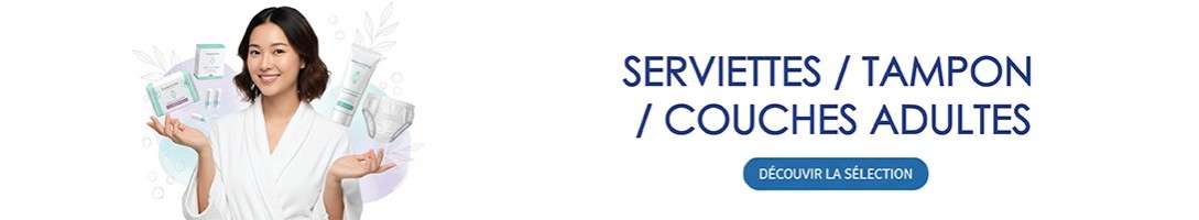 Serviettes / Tampon / couches adultes